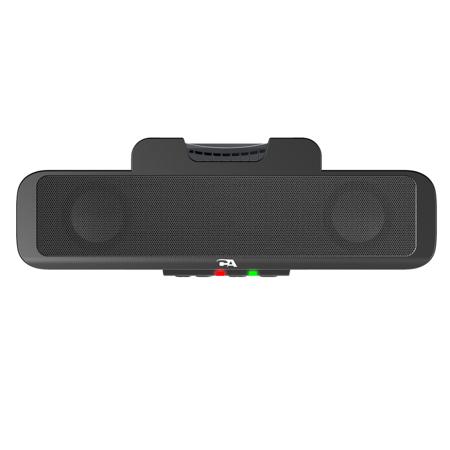 Cyber Acoustics CA-2890 Compact USB Speaker Bar with Integrated Monitor Mount