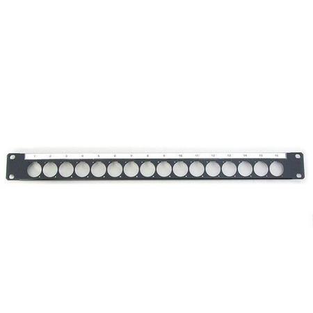Canare Custom A/V Connector Variable Panel - Long Depth, 2RU, Neutrik D Type