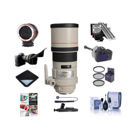 Canon EF 300mm f/4L IS USM Lens with Pro Accessory Bundle
