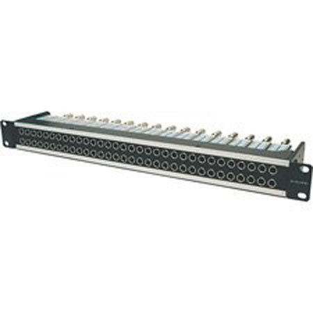 Canare 32MDS-ST-2U 32-Point Mid-Size HDTV Straight Patchbay 2x32, 2RU Rack Height, 32 x MDVJ-STS Jack, 2x 32 Configuration