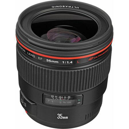 Canon EF 35mm f/1.4L USM AF Lens, USA, with Free Accessory Bundle