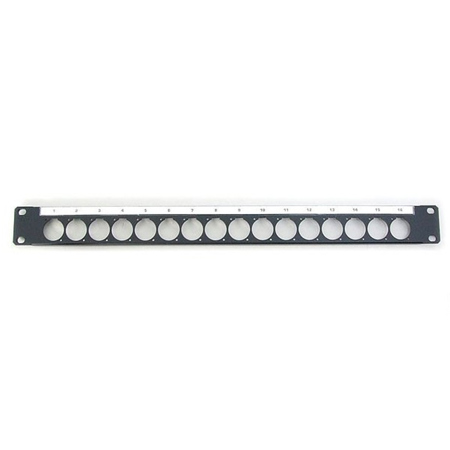 Canare Custom A/V Connector Variable Panel - Short Depth, 3RU, F77 Type