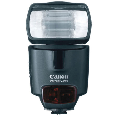 Canon Speedlite 430EX TTL-Shoe Mount Flash with Case, Guide Number 141, Feet, at ISO 100, Grey Market.