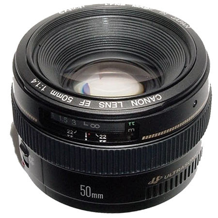 Canon EF 50mm f/1.4 USM Standard AutoFocus Lens - Refurbished - with Tiffen 58mm UV Filter, Lens Cap Leash, Professional Lens Cleaning Kit