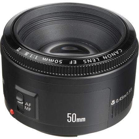 Canon EF 50mm f/1.8 II Standard AutoFocus Lens - USA Warranty