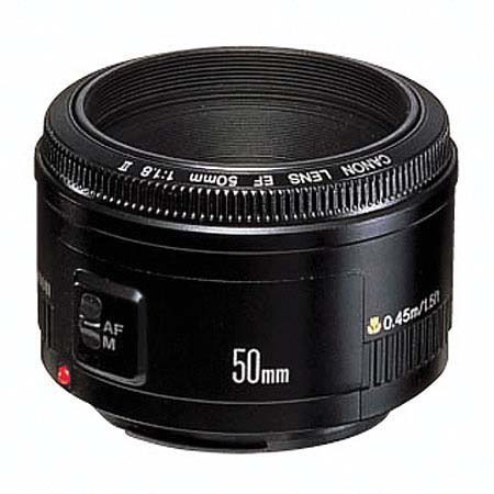 Canon EF 50mm f/1.8 Lens/Filter BUNDLE, Refurb