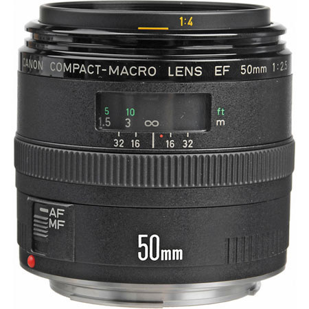 Canon EF 50mm f/2.5 Compact Autofocus Macro Lens