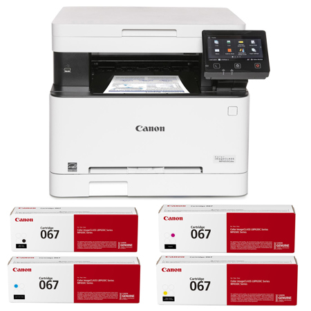 Canon Color imageCLASS MF653Cdw All-In-One Wireless Duplex Laser Printer with Black, Cyan, Magenta, Yellow Cartridges