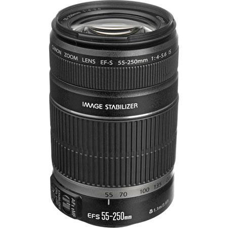 Canon EF-S 55-250mm f/4-5.6 IS Lens, USA -