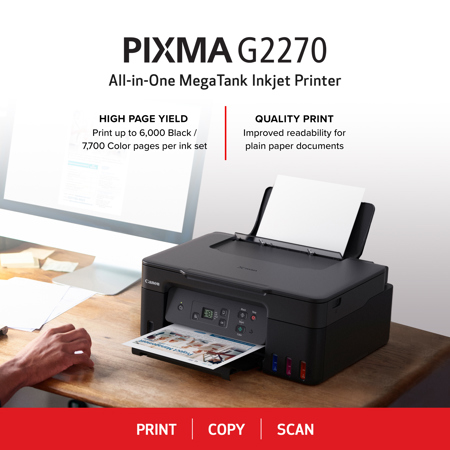 Canon PIXMA G2270 MegaTank All-In-One Color Inkjet Printer