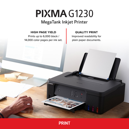 Canon PIXMA G1230 MegaTank Color Inkjet Printer