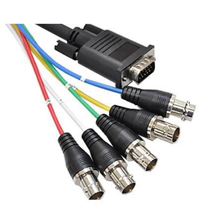 Canare VGA Cable Assembly DsubHD15 (M) to BNC (F), 1.5m