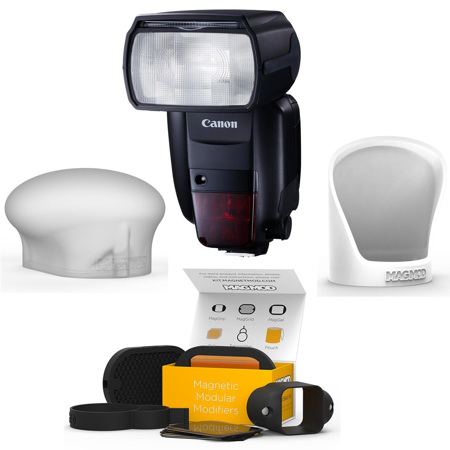 Canon Speedlite 600EX II-RT, Shoe Mount Flash, USA With MagMod Basic Flash Kit