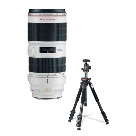 Canon EF 70-200mm f/2.8L IS II USM Lens - Bundled with Vanguard 264AB-100 Tripod
