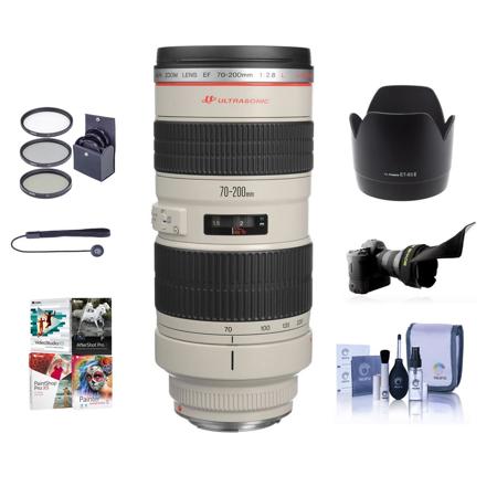 Canon EF 70-200mm f/2.8L USM Lens with Free Basic Accessory Bundle (PC)