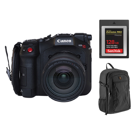 Canon EOS C80 Cinema Camera w/RF 24-70mm f/2.8 L IS USM Lens, w/Included Value