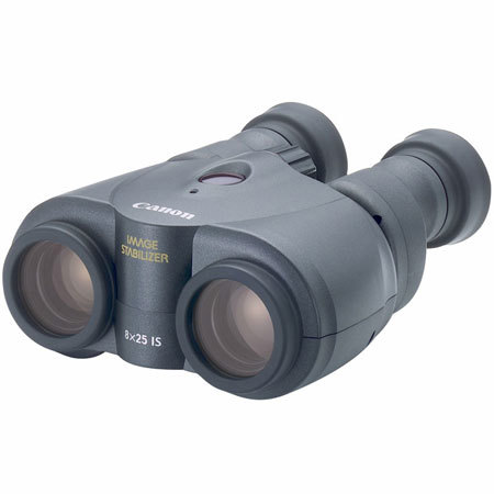 Canon 8x25 IS Porro Prism Binocular, 6.6 Degree Angle of View, Black