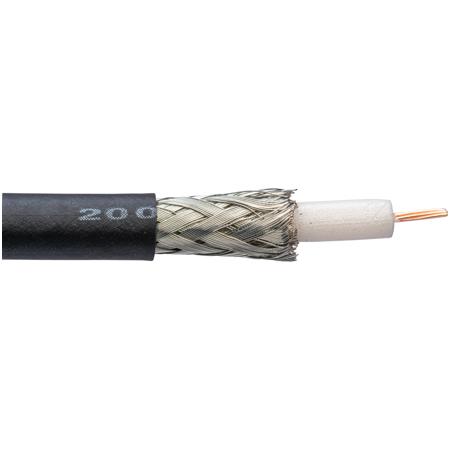 Canare L-2.5CHWS 100' 75Ohms Flexible Low Loss Coaxial Cable with BNC Connectors, 24AWG
