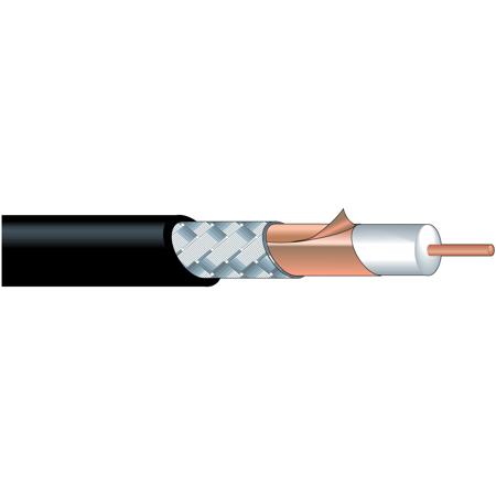 Canare L-3.3CUHD 100' 12G-SDI 75Ohms 4K UHD Low Loss Digital Video Coaxial Cable with BNC Connectors, 21AWG