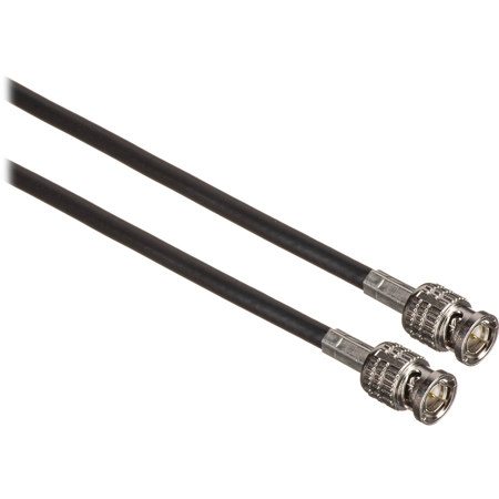 Canare 10' L-4.5CHWS HD-SDI RG6 Coaxial BNC Cable, Black
