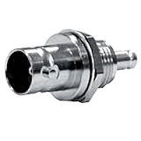 Canare 75 Ohm BNC Jack to DIN 1.0/2.3 Jack Adapter, Panel Mount