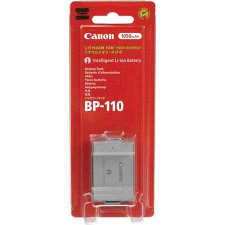 Canon BP-110 1050mAh Lithium-Ion Battery Pack - Bundle - with Canon CG-110 Battery Charger
