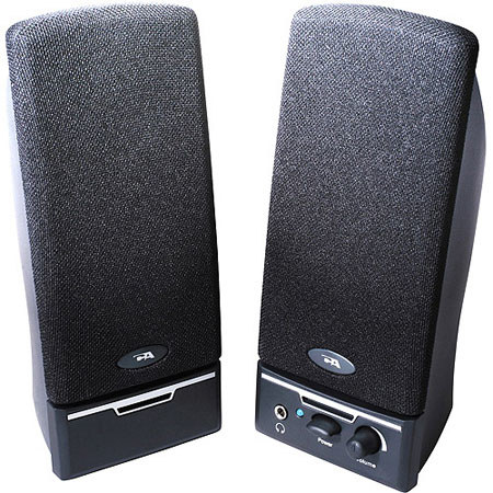 Cyber Acoustics CA-2014 2-Piece Amplified Computer Speaker System, Black