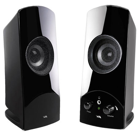 Cyber Acoustics CA-2018 2-Piece Speaker System, Black