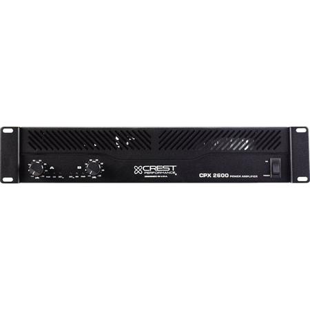 Crest Audio CPX2600 Stereo Pro Power Amplifier, 2600W at 4Ohms Bridge Mode