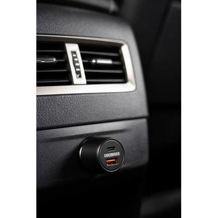 Car And Driver 48-Watt 12 Volt Dual USB Car Charger, Black