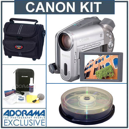 Canon DC 10 Slim DVD Camcrdr Kt, Rfrbshd,w/Camcorder Cs