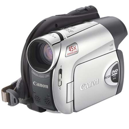 Canon DC 320 DVD Camcrdr R/RW Frmt, 37x Optical Zm