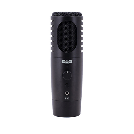 CAD Audio Equitek E90 Cardioid Dynamic XLR/USB Broadcast Microphone, Black