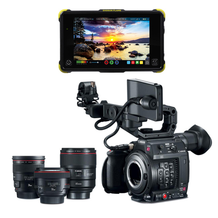 Canon EOS C200 EF Mount 4K Cinema Camcorder with Lens Bundle