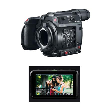 Canon EOS C200 PL Mount 4K Cinema Camera With Atomos SDI Shinobi Monitor