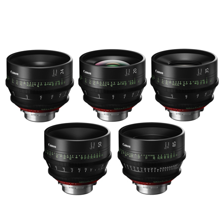 Canon Sumire Prime CN-E 20mm, 24mm, 35mm, 50mm,85mm FP X 5-Lens Kit for PL Mount