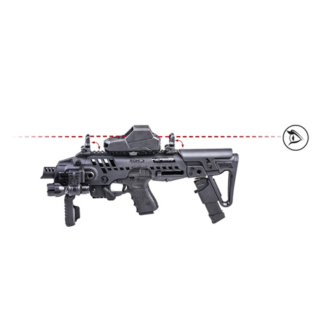 Command Arms Spring-Actuated Low Profile Flip-Up Front Sight