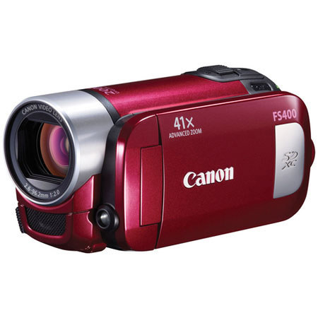 Canon FS400 Camcorder Kit, Red