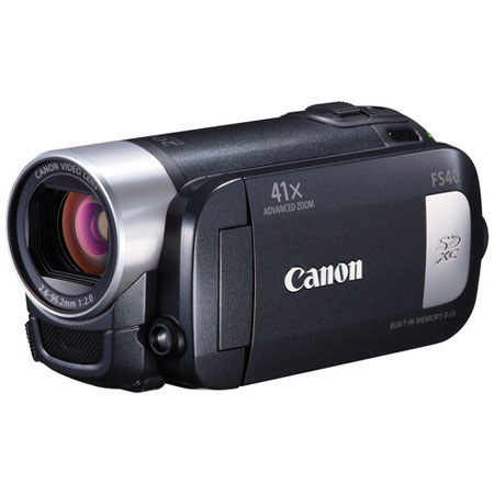 Canon FS40 Camcorder Kit, Black