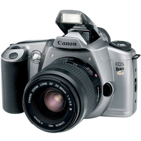 Canon EOS Rebel G2 35mm Autofocus SLR Camera Kit with Canon EF 35-80mm F 4/5.6 III Autofocus Zoom Lens, Strap & Two Lithium Batteries