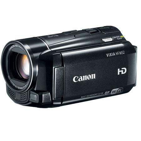 Canon VIXIA HF M52 High Definition 32GB Internal Flash Memory Camcorder - Bundle
