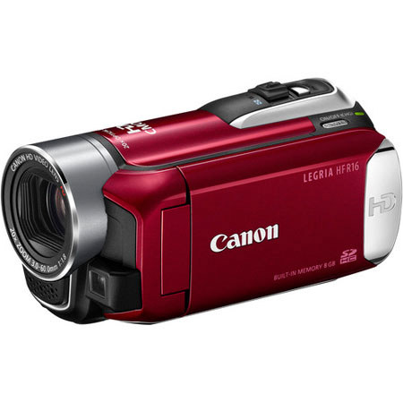 Canon Legria HF R16 HD "PAL Version" Camcorder, Red