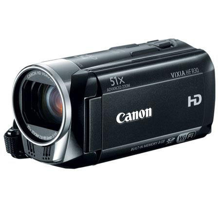 Canon VIXIA HF R30 High Definition 8GB Internal Flash Memory Camcorder - Bundle