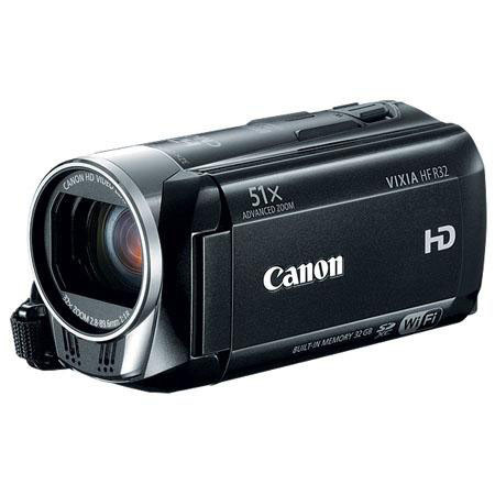 Canon VIXIA HF R32 High Definition 32GB Internal Flash Memory Camcorder Bundle