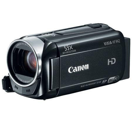 Canon R42 Camcorder, Bundle w/Case, 8GB Card, Lens Cleaning Set, USB Card Reader