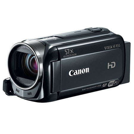 Canon VIXIA HF R50 1080p Full HD Camcorder With Advanced Accessory Bundle