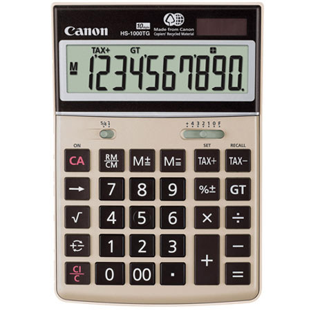 Canon HS-1000TG Desktop Calculator, Green