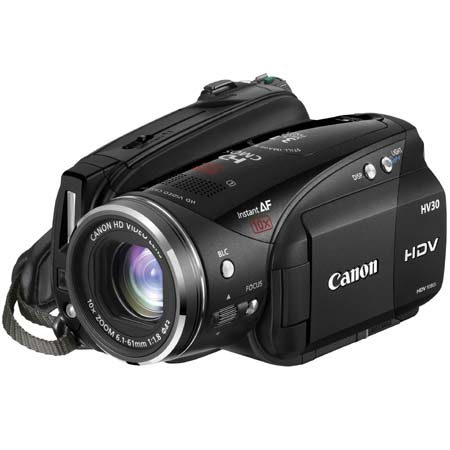 Canon VIXIA HV30 MiniDV High Definition Camcorder with 10x Optical Image Stabilized Zoom