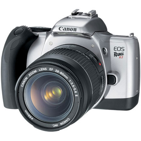 Canon EOS Rebel K2 35mm Autofocus SLR Camera Kit, includes: EF-28-80 II Autofocus Zoom Lens, Wide Strap & Batteries - USA