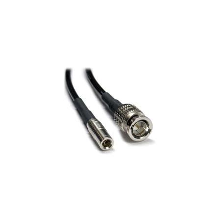 Canare L-2.5CHD 1' 3G/HD-SDI Cable with 1.0/2.3 DIN to BNC Male Connectors
